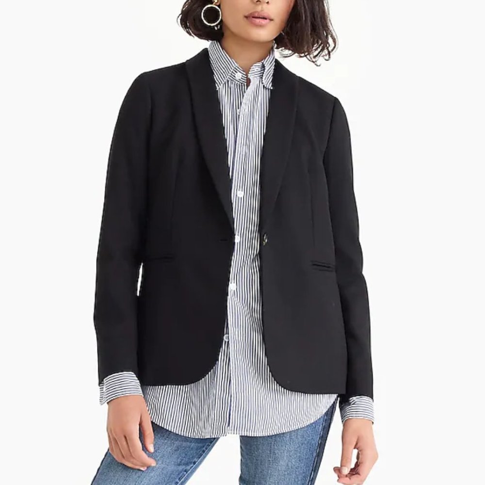 *EUC* J Crew Parke Blazer in Wool Flannel - 6P